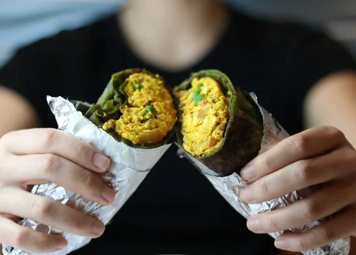 Paneer Bhurji Wrap